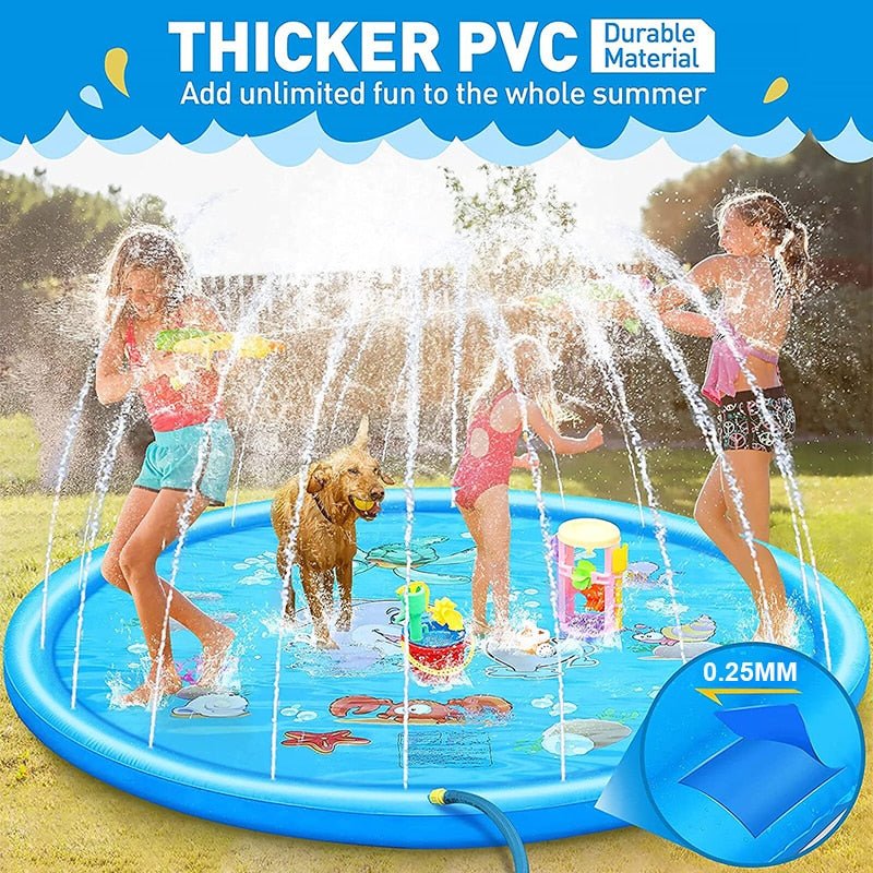 Verkoelende waterpret met de 100/170 cm kinderen watermat - Bivakshop