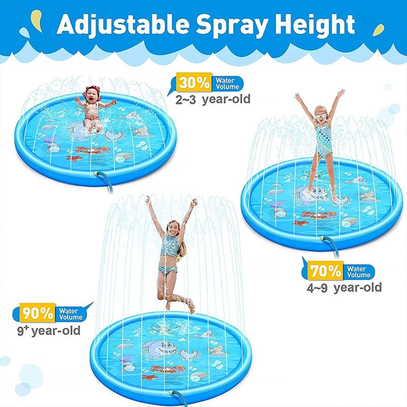 Verkoelende waterpret met de 100/170 cm kinderen watermat - Bivakshop