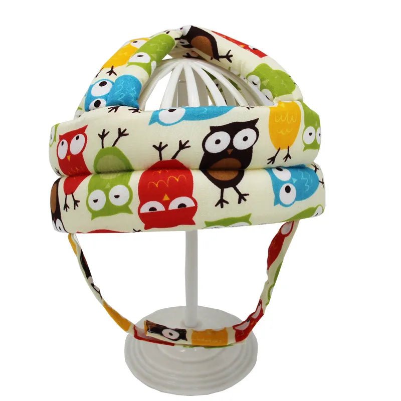 Verstelbare katoenen baby peuter helm - Hoofdbescherming - Unisex - Bivakshop