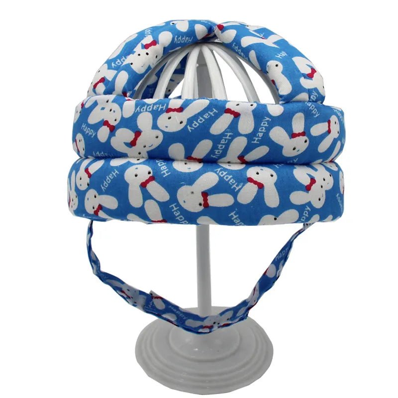 Verstelbare katoenen baby peuter helm - Hoofdbescherming - Unisex - Bivakshop
