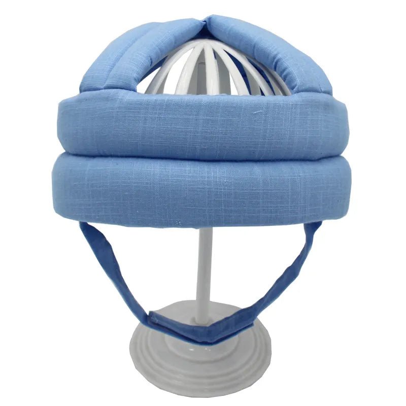 Verstelbare katoenen baby peuter helm - Hoofdbescherming - Unisex - Bivakshop