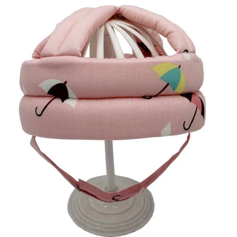 Verstelbare katoenen baby peuter helm - Hoofdbescherming - Unisex - Bivakshop