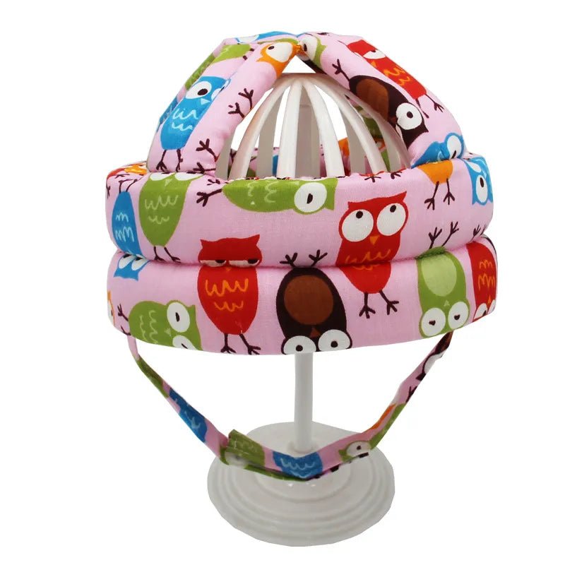 Verstelbare katoenen baby peuter helm - Hoofdbescherming - Unisex - Bivakshop