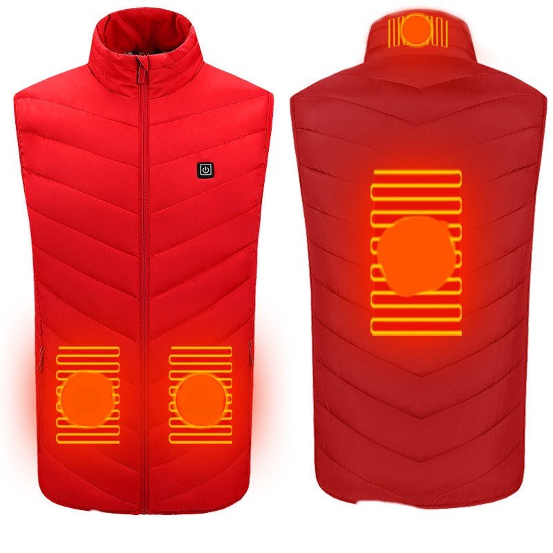 Verwarmde bodywarmer - USB - Elektrische kleding - Multi-zone - Heated vest - Bivakshop