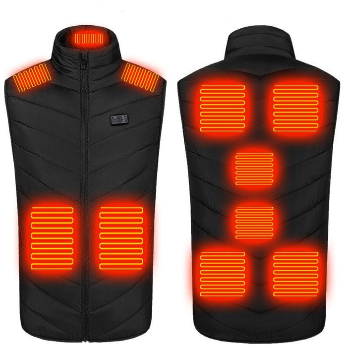 Verwarmde bodywarmer - USB - Elektrische kleding - Multi-zone - Heated vest - Bivakshop