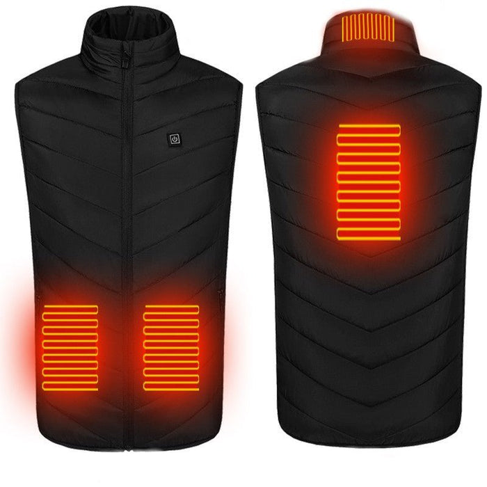 Verwarmde bodywarmer - USB - Elektrische kleding - Multi-zone - Heated vest - Bivakshop