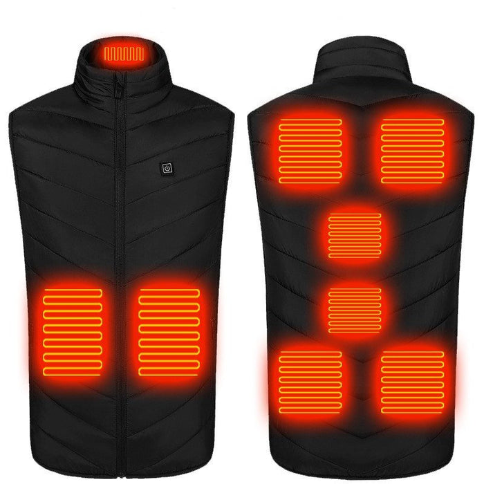 Verwarmde bodywarmer - USB - Elektrische kleding - Multi-zone - Heated vest - Bivakshop