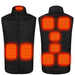 Verwarmde bodywarmer - USB - Elektrische kleding - Multi-zone - Heated vest - Bivakshop