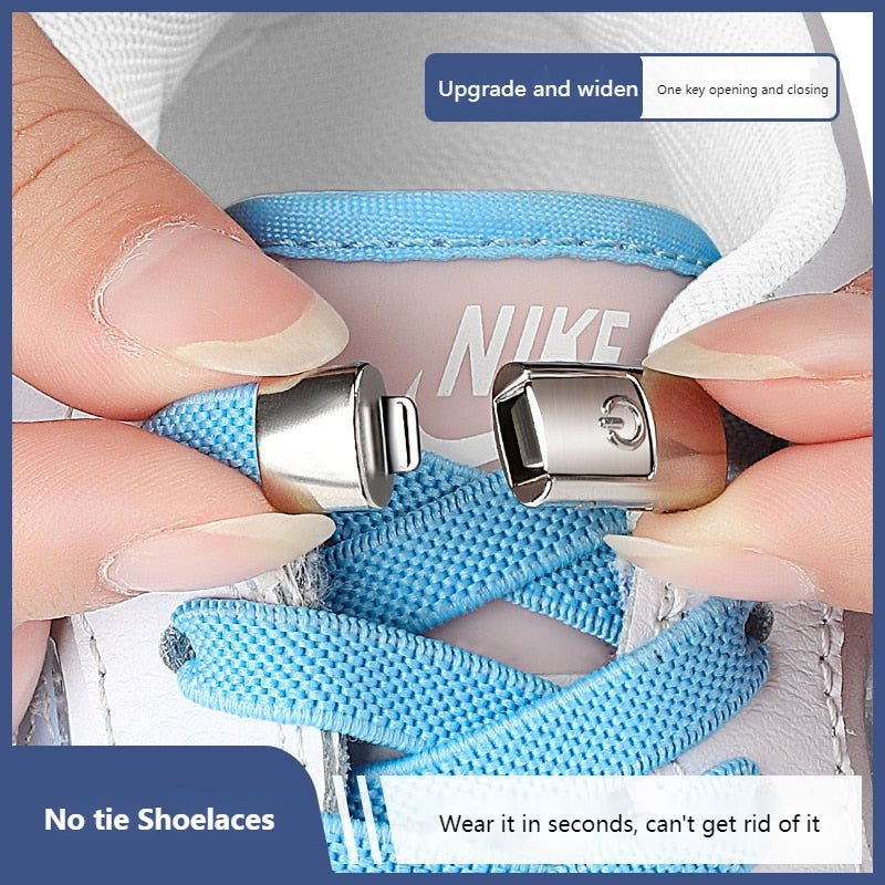 Veters zonder strikken - Druk lock schoenveters - Elastisch en gemakkelijk te gebruiken - Bivakshop