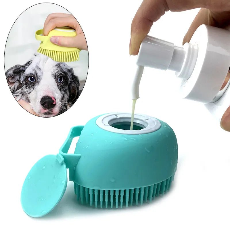 VIE LENTE Zachte siliconen massagehandschoen voor grote honden en katten - Luxe badborstel voor huisdieren - Bivakshop