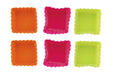 Vierkantige cup cake vormpjes - 6 stuks - Bivakshop