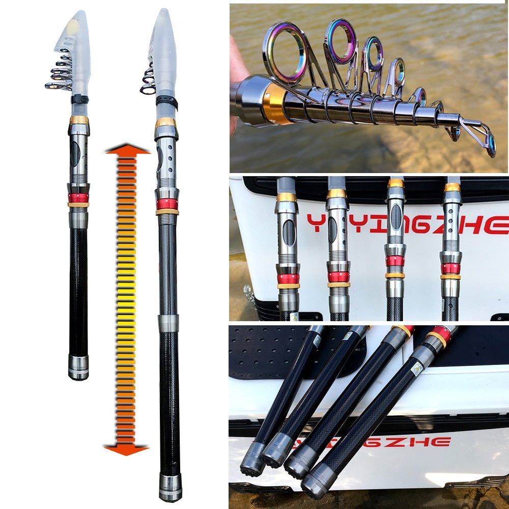 Vishengel - Ghotda vishengel 1.8-3.6M telescopische hengel - Bivakshop