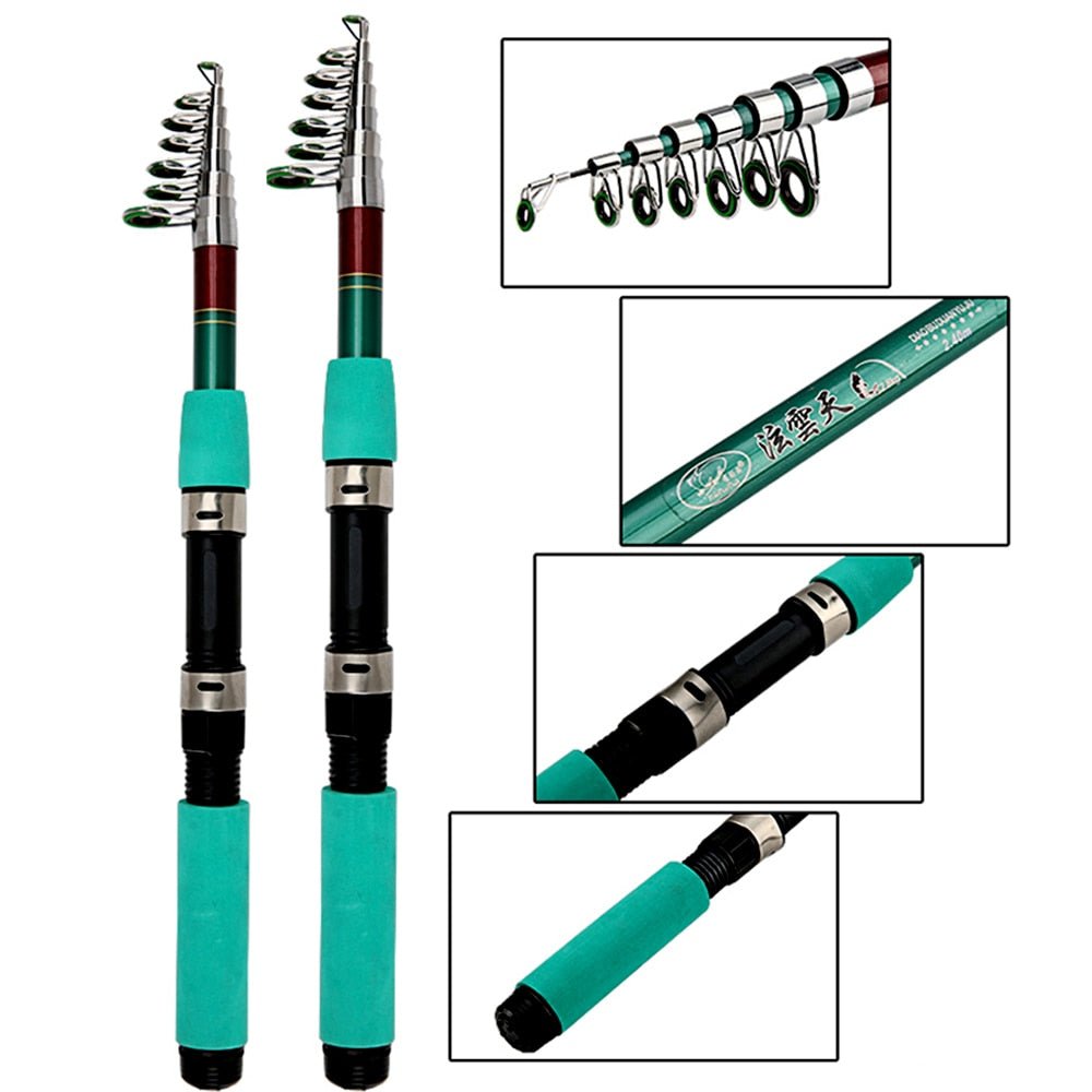 Vishengel - Hengel Combo 1.8-3.6M - Telescopische Hengel - Bivakshop
