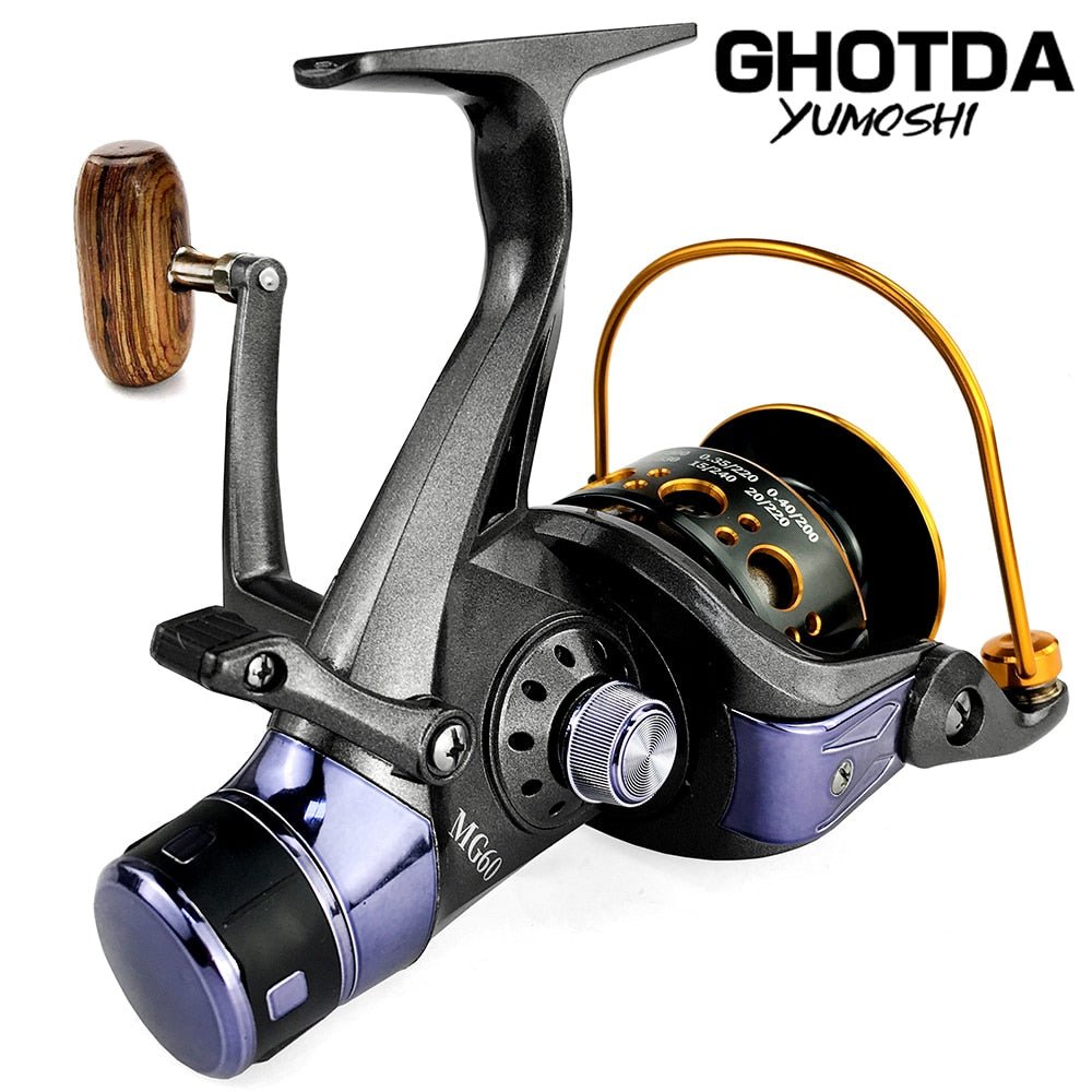 Vismolen - GHOTDA - Dubbele Rem Reel - 11 kogellagers - Bivakshop