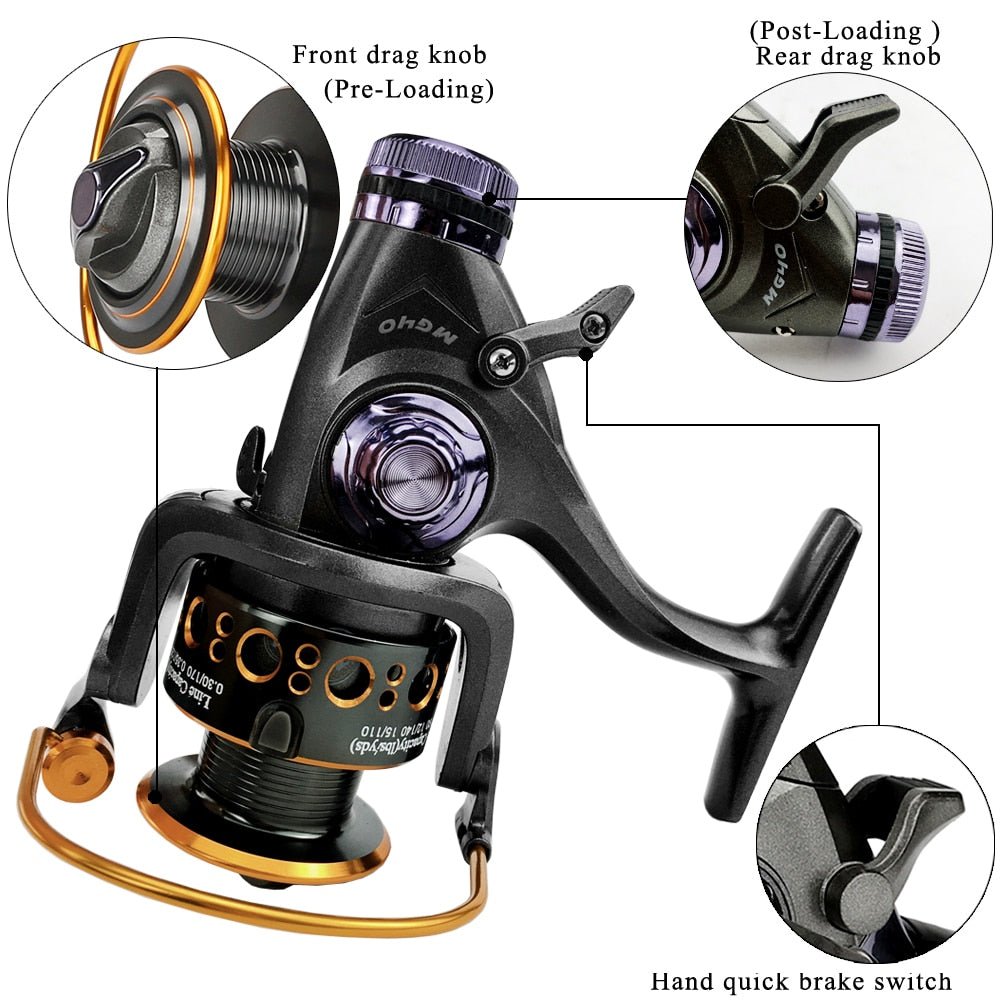 Vismolen - GHOTDA - Dubbele Rem Reel - 11 kogellagers - Bivakshop