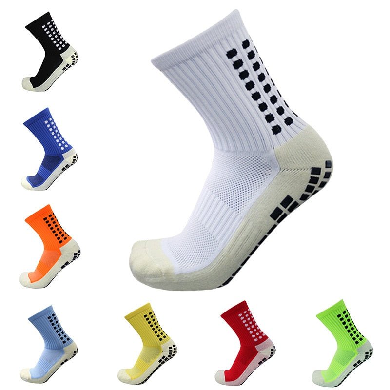 Voetbal sokken - Anti slip - Maat 38-46 - Unisex - Katoen - Bivakshop
