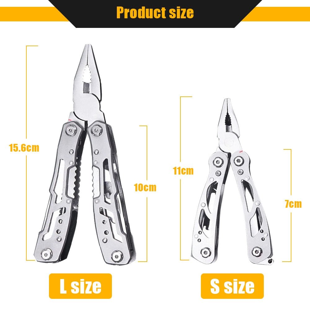 Vouwbaar multifunctioneel zakmes - Compact outdoor survival gereedschap - Bivakshop