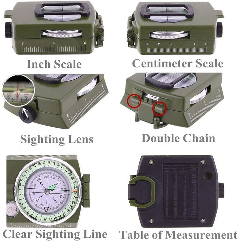 Waterdicht kompas - Outdoor - Sport Goniometer - Bivakshop
