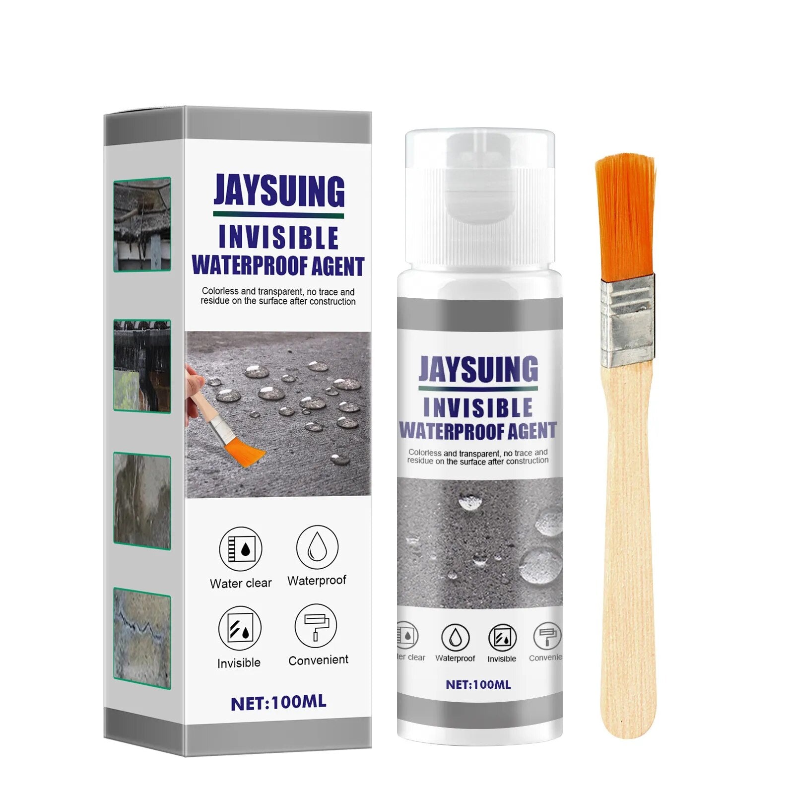 Waterdichte coating afdichtmiddel - Transparante onzichtbare pasta lijm - Bivakshop