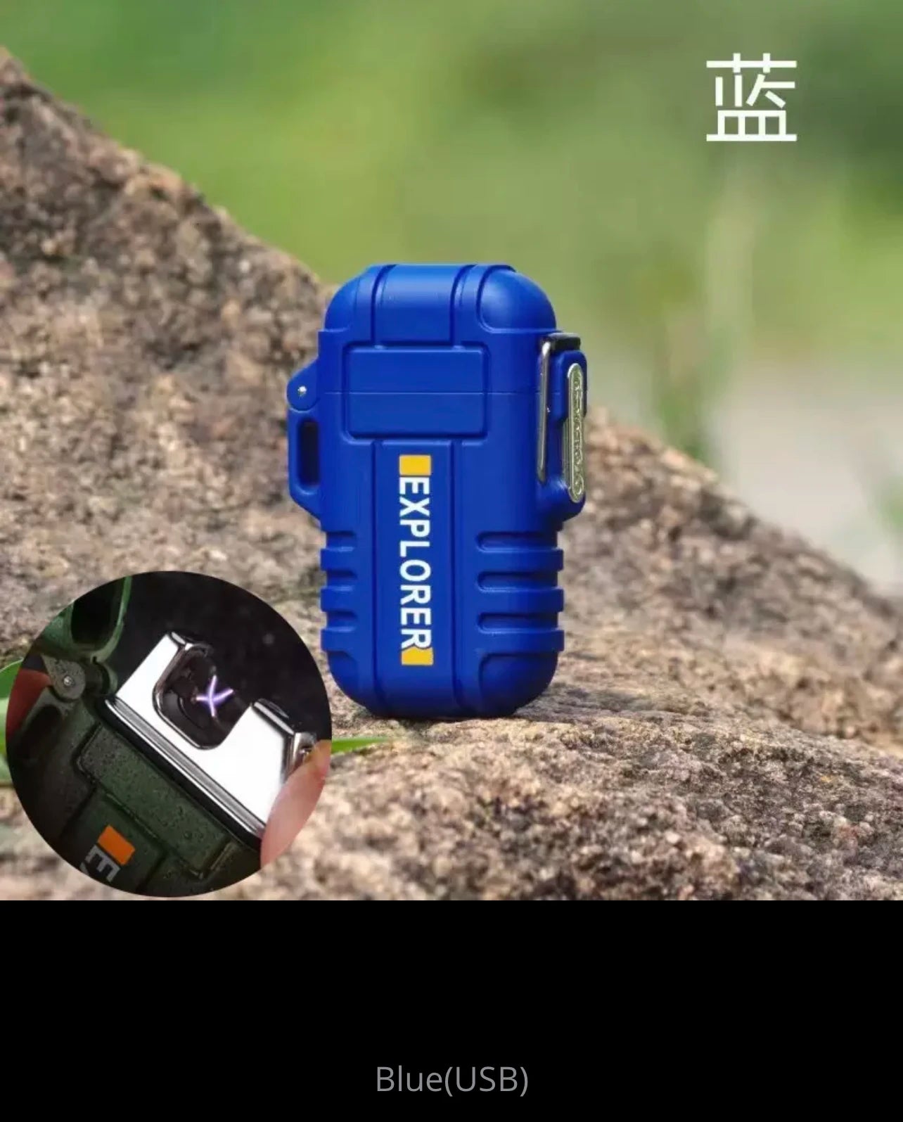 Waterdichte Dubbele Boog Aansteker - USB Oplaadbaar - Windbestendig - Plasma aansteker - Bivakshop