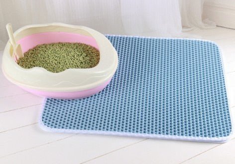 Waterdichte EVA Dubbellaags kattenbak mat - Houdt je huis schoon en je kat gelukkig - Bivakshop