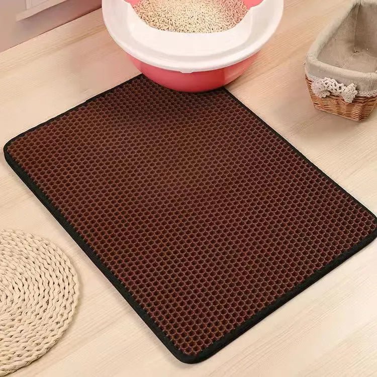 Waterdichte EVA Dubbellaags kattenbak mat - Houdt je huis schoon en je kat gelukkig - Bivakshop