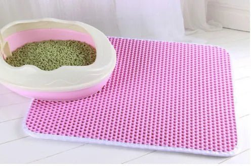 Waterdichte EVA Dubbellaags kattenbak mat - Houdt je huis schoon en je kat gelukkig - Bivakshop