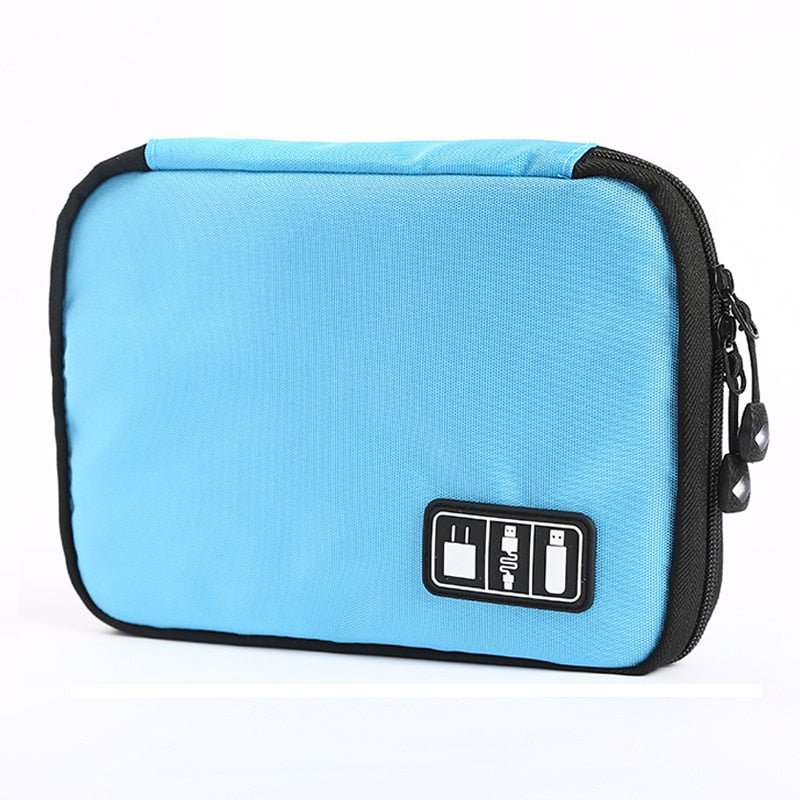 Waterdichte nylon kabelhouder tas - Ideale reisgenoot voor elektronische accessoires en USB drives - Bivakshop