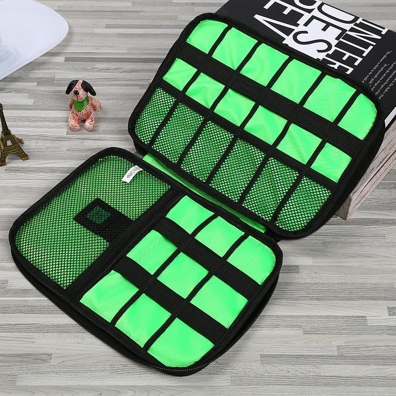 Waterdichte nylon kabelhouder tas - Ideale reisgenoot voor elektronische accessoires en USB drives - Bivakshop