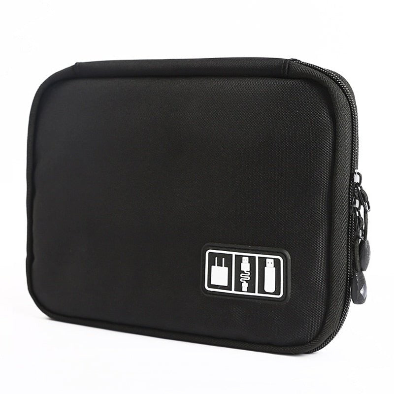 Waterdichte nylon kabelhouder tas - Ideale reisgenoot voor elektronische accessoires en USB drives - Bivakshop