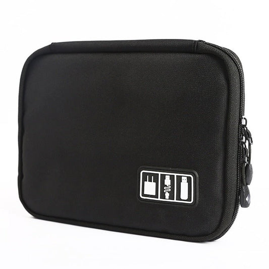 Waterdichte nylon kabelhouder tas - Ideale reisgenoot voor elektronische accessoires en USB drives - Bivakshop