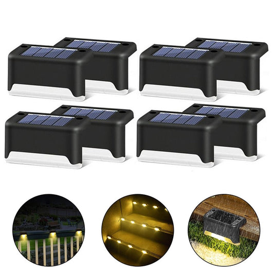 Waterdichte outdoor traplamp op zonne-energie - Gazon led verlichting - Tot 24 stuks - Bivakshop