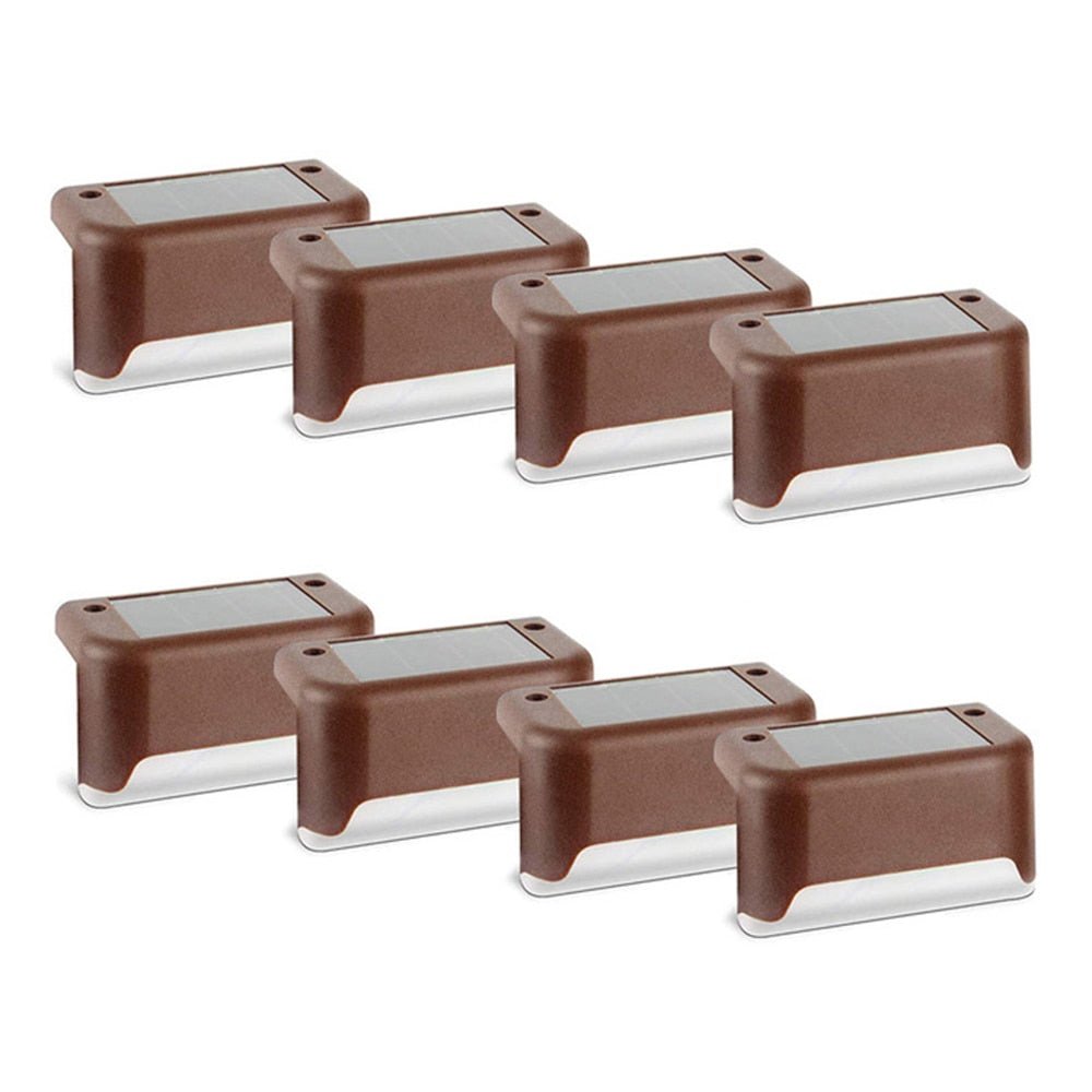 Waterdichte outdoor traplamp op zonne-energie - Gazon led verlichting - Tot 24 stuks - Bivakshop