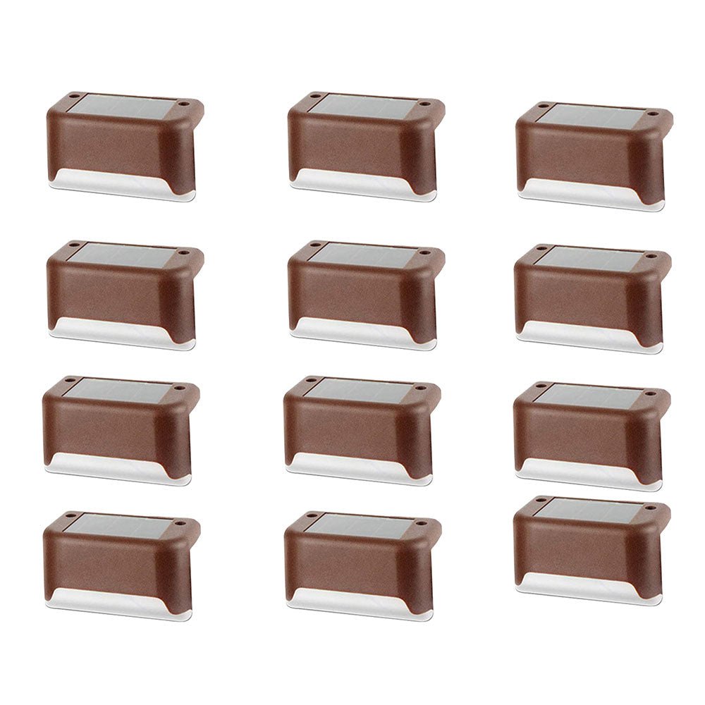 Waterdichte outdoor traplamp op zonne-energie - Gazon led verlichting - Tot 24 stuks - Bivakshop