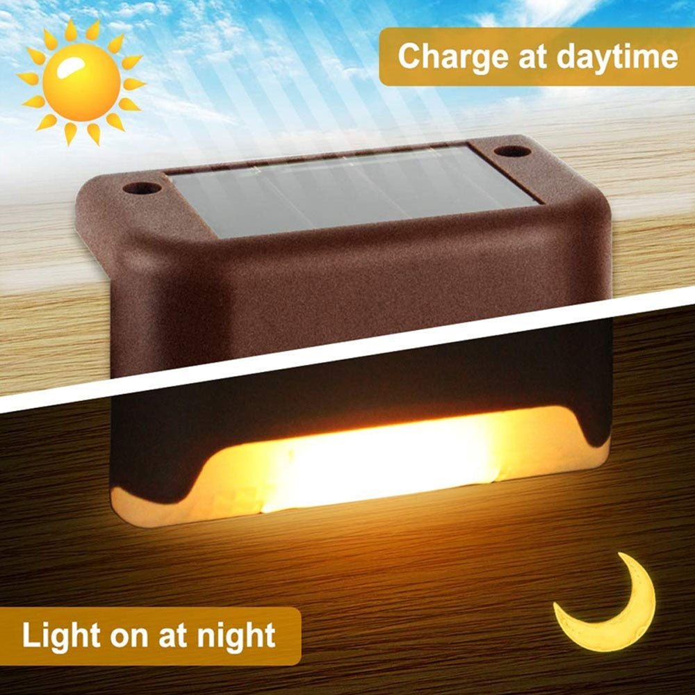 Waterdichte outdoor traplamp op zonne-energie - Gazon led verlichting - Tot 24 stuks - Bivakshop