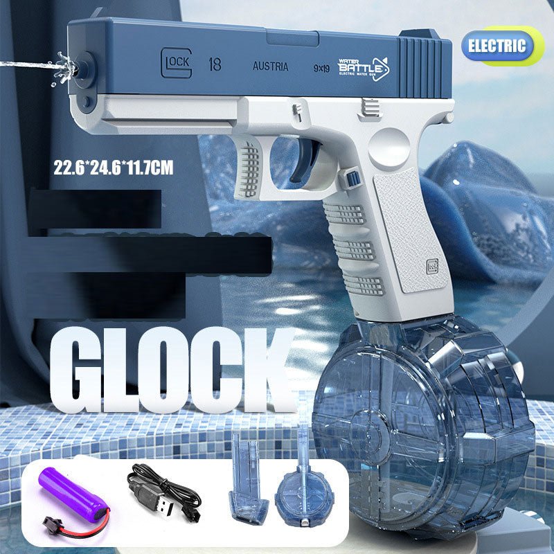 Waterpistool elektrische glock - Volautomatisch schietspeelgoed voor zomerplezier - 10 meter - Bivakshop