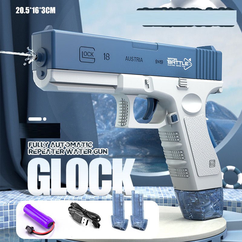 Waterpistool elektrische glock - Volautomatisch schietspeelgoed voor zomerplezier - 10 meter - Bivakshop