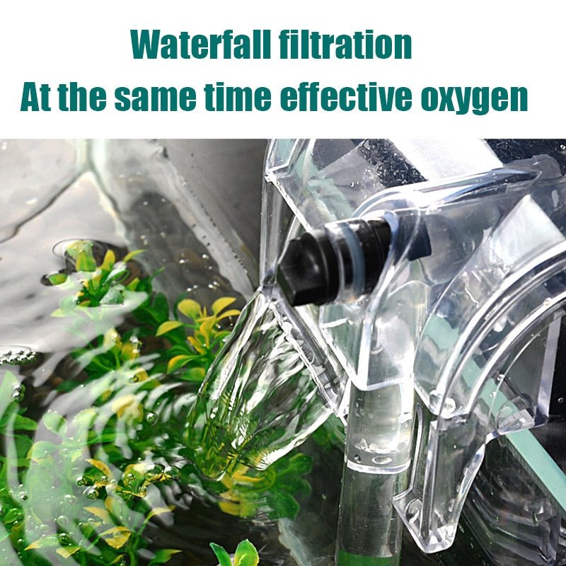 Waterval hangende externe zuurstofpomp waterfilter - Verbeter de waterkwaliteit van je kleine aquarium! - Bivakshop