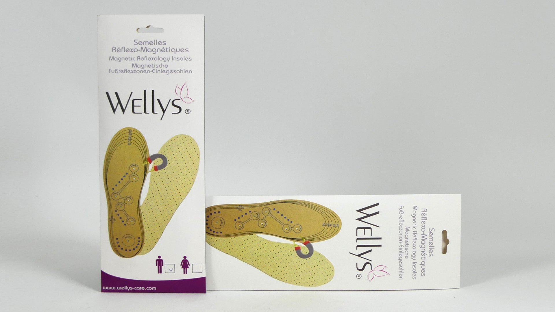 Wellys magnetische reflexologie inlegzolen (dames) - Bivakshop