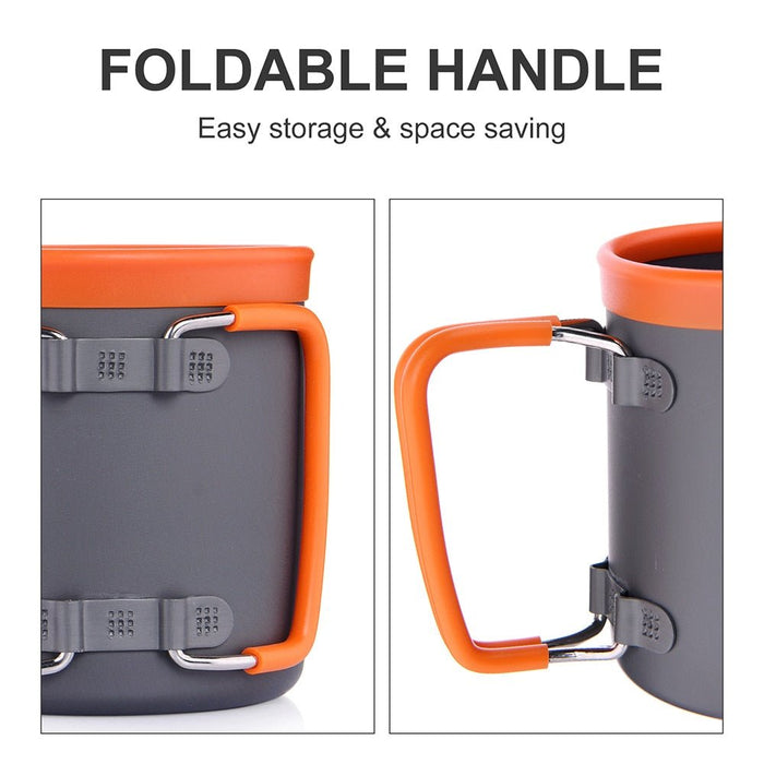 Widesea Camping Aluminum Cup Outdoor Mug Tourism Tableware Picnic Cooking Equipment Tourist Coffee Drink Trekking Hiking - Bivakshop