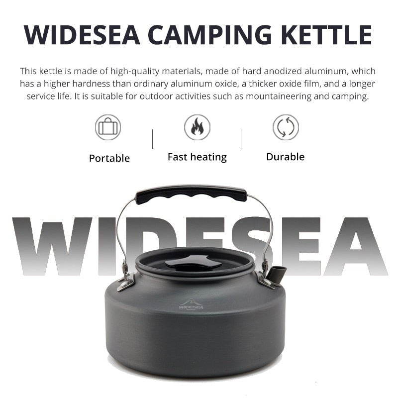 Widesea Camping Pannenset - Compleet kook- en servies kit - Bivakshop