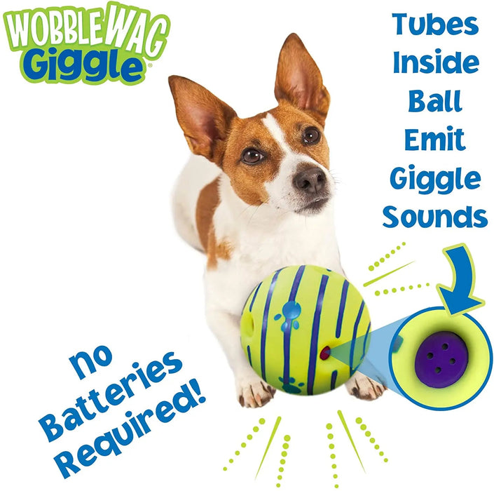 Wobble wag giggle glow ball - Interactief hondenspeeltje, zoals gezien op TV - Bivakshop