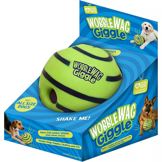 Wobble wag giggle glow ball - Interactief hondenspeeltje, zoals gezien op TV - Bivakshop