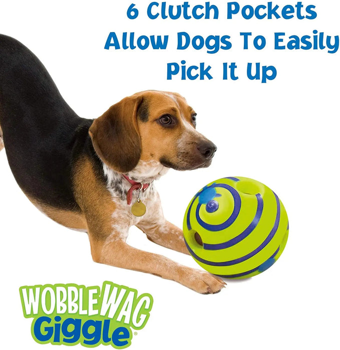 Wobble wag giggle glow ball - Interactief hondenspeeltje, zoals gezien op TV - Bivakshop