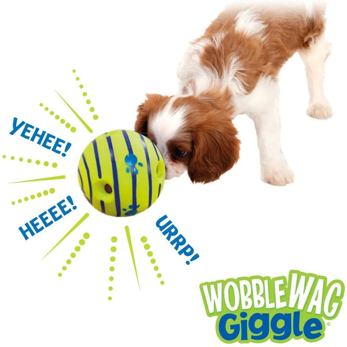 Wobble wag giggle glow ball - Interactief hondenspeeltje, zoals gezien op TV - Bivakshop