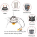 X-eped Outdoor Gas Brander Windproof - Bivakshop