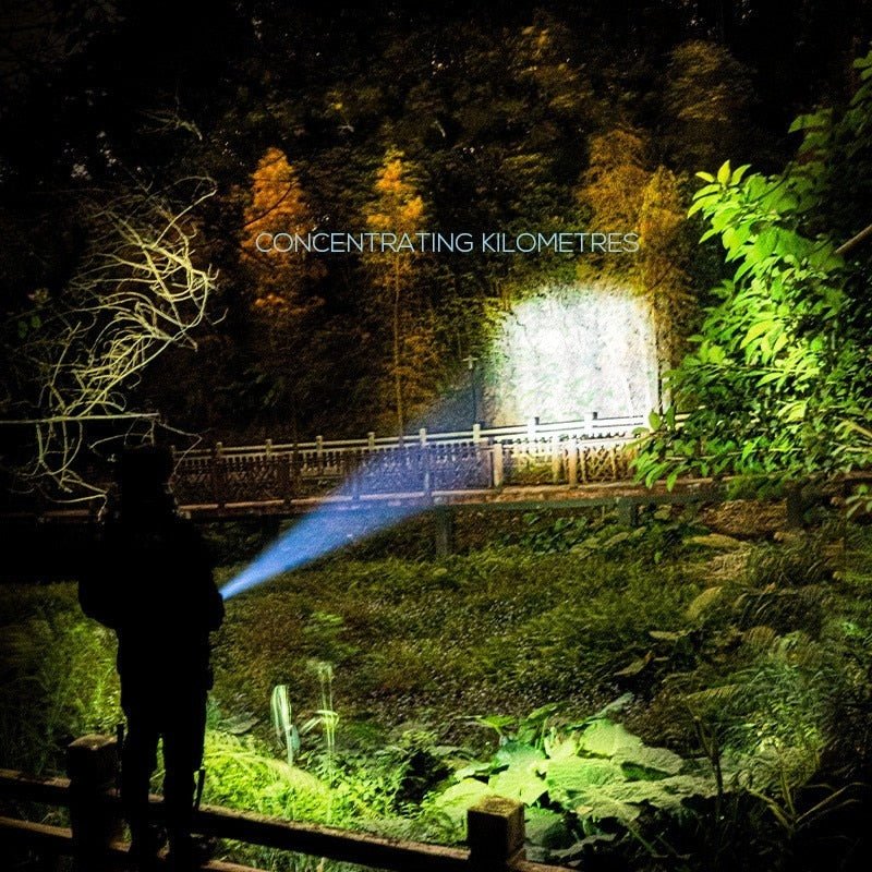 Zaklamp Sterk Licht - Oplaadbaar USB - Heldere Xenon - Thuis of Outdoor - Draagbare Led Lichtgevende Zaklamp - Bivakshop