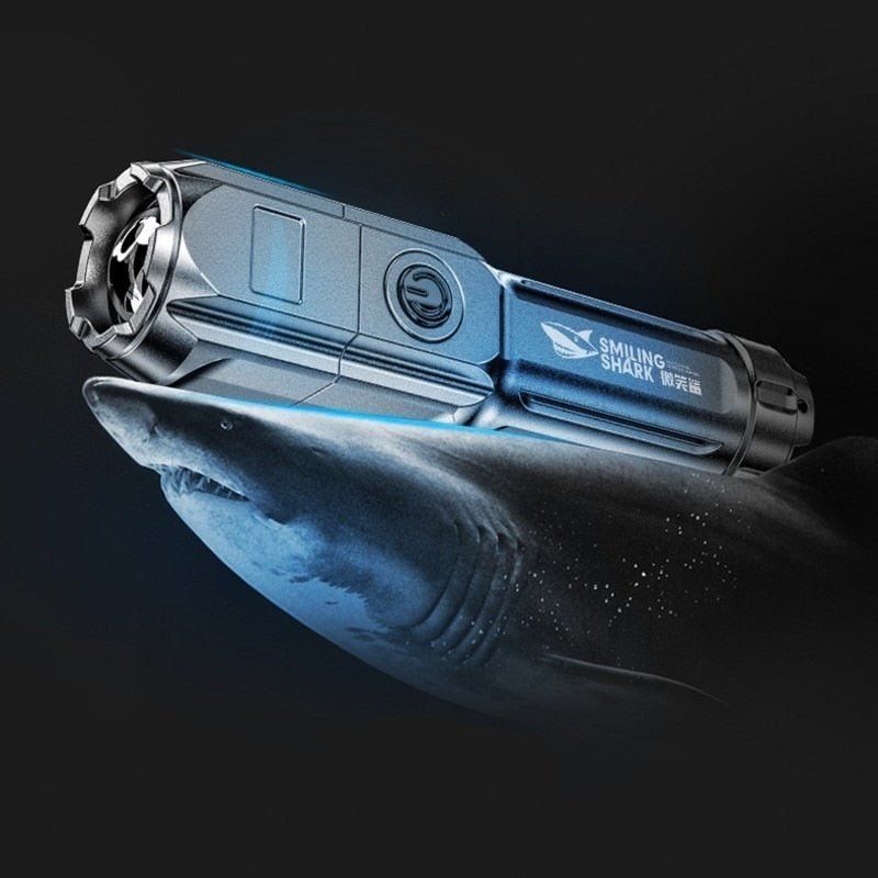 Zaklamp Sterk Licht - Oplaadbaar USB - Heldere Xenon - Thuis of Outdoor - Draagbare Led Lichtgevende Zaklamp - Bivakshop
