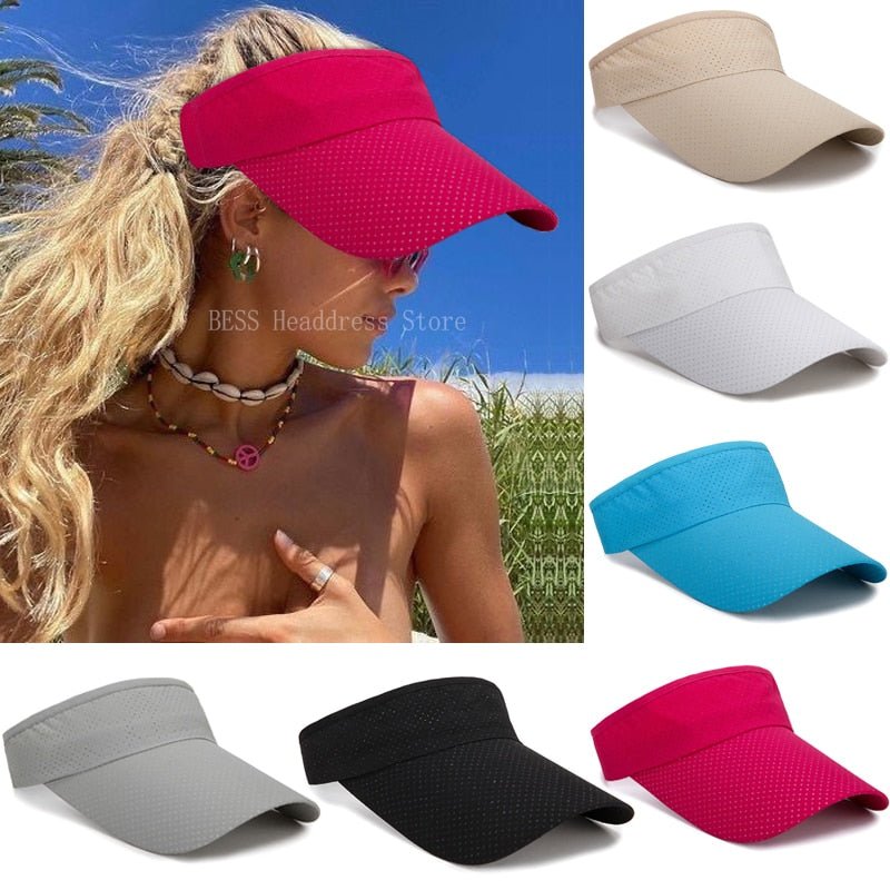 Zon hoed voor mannen en vrouwen - Verstelbare vizier UV-bescherming - Sport Cap - Bivakshop
