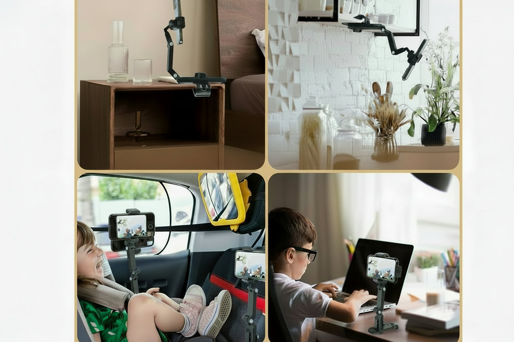 360° draaibare zonneklep telefoonhouder